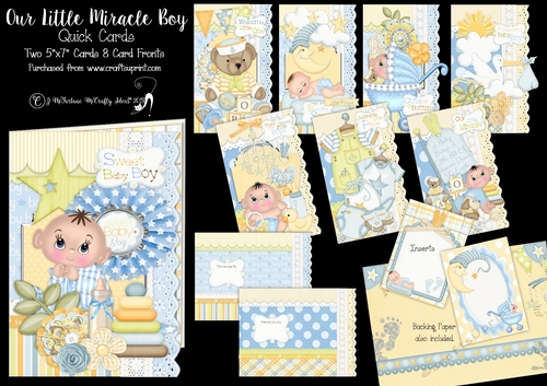 Our Little Miracle Boy Quick Cards