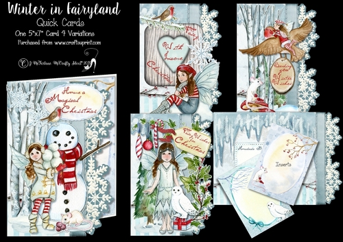Winter in Fairyland Quick Cards