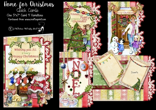 Home for Christmas Quick Cards