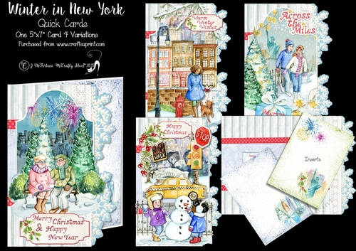 Winter in New York Quick Cards