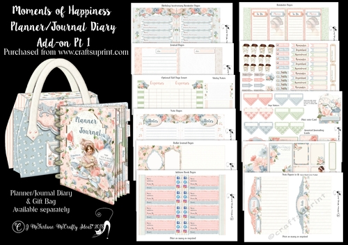Moments of Happiness Planner/Journal Diary Add-on Pt 1