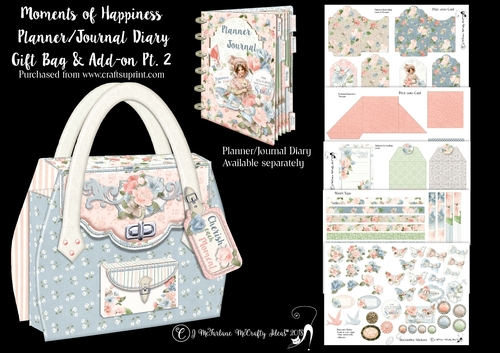 Moments of Happiness  Planner/Journal Diary Gift Bag Add-on Pt 2