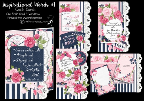Inspirational Words #1 Quick Cards