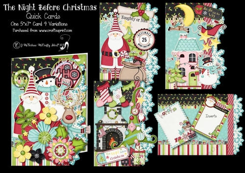 The Night Before Christmas Quick Cards