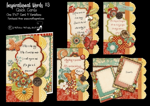 Inspirational Words #3 Quick Cards