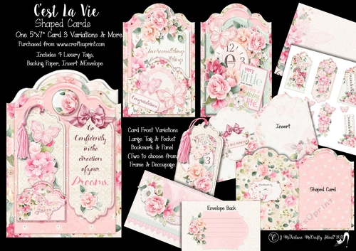 Cest La Vie Shaped Card & More