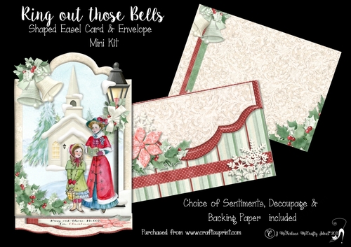 Ring out those Bells Shaped  Easel Card & Envelope