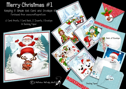 Merry Christmas #1 Keeping it Simple 6x6 Card Kit