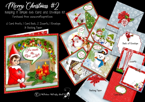 Merry Christmas #2 Keeping it Simple 6x6 Card Kit