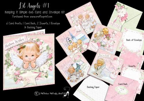 Lil Angels #1 Keeping it Simple 6x6 Card Kit