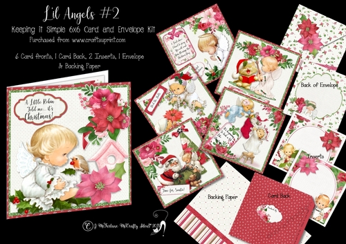 Lil Angels #2 Keeping it Simple 6x6 Card Kit