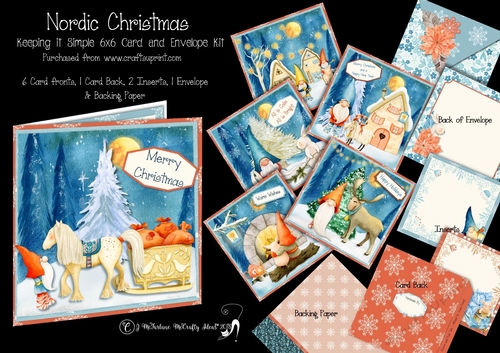 Nordic Christmas Keeping it Simple 6x6 Card Kit