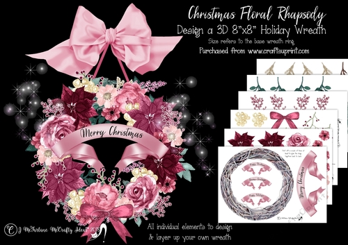 Christmas Floral Rhapsody Design-a-Wreath