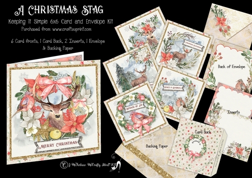A Christmas Stag Keeping it Simple 6x6 Card Kit