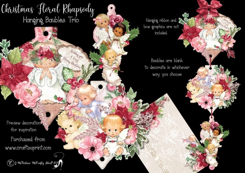 Lil Angels #3 Hanging Baubles Trio