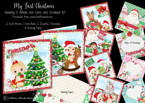 My First Christmas Keeping it Simple 6x6 Card Kit