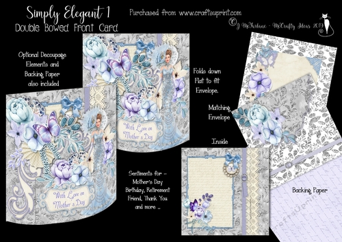 Simply Elegant 1 Double Bowed Front Card Kit