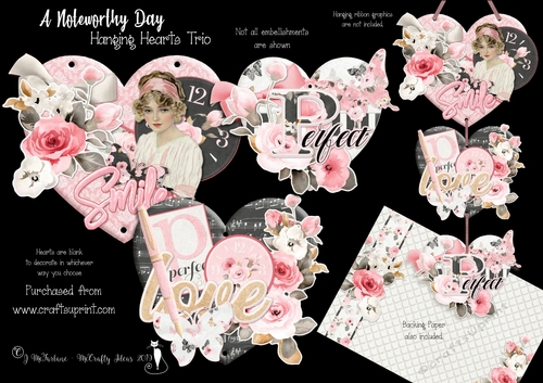 A Noteworthy Day Hanging Hearts Trio.