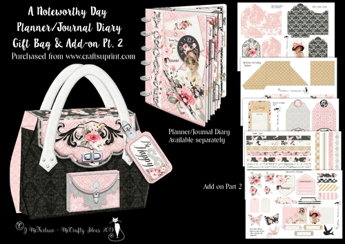 A Noteworthy Day Planner/Journal Diary Gift Bag Add-on Pt 2