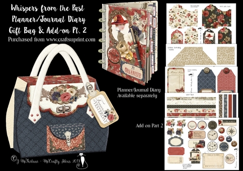 Whispers from the Past  Planner/Journal Diary Gift Bag Add-on Pt 2