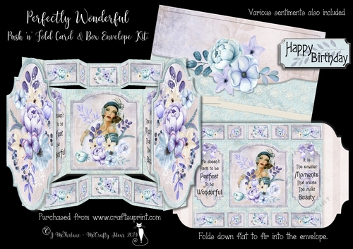 Perfectly Wonderful Push n Fold Card and Envelope Kit