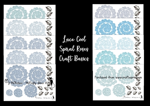 Cool-Lace Spiral Roses