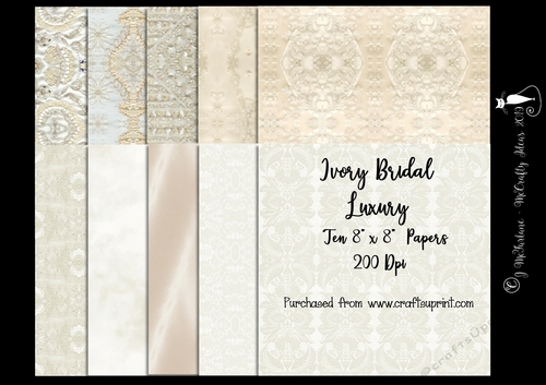 Ivory Bridal 8x8 Luxury Papers 200Dpi