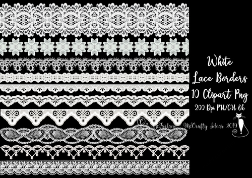 White Lace Borders 10 Png-200Dpi