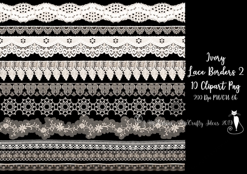 Ivory Lace Borders 2 10 Png-200Dpi