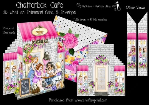 Chatterbox Cafe 3D What an Entrance! Card and Envelope Kit.