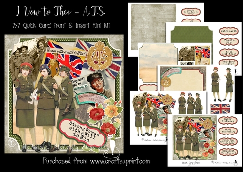 I Vow to Thee - A.T.S. 7x7 Card Front & Insert Mini Kit