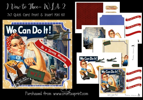 I Vow to Thee - W.L.A. 2 7x7 Card Front & Insert Mini Kit