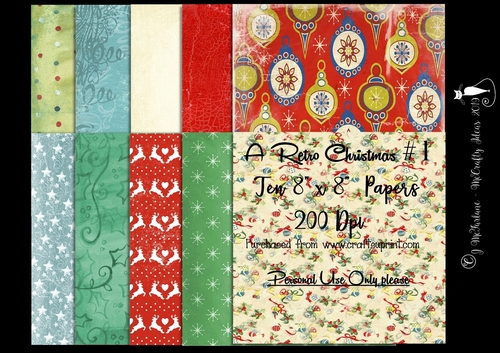A Retro Christmas #1 Papers 200Dpi