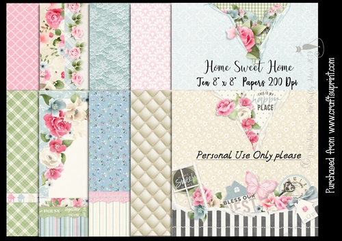 Home Sweet Home Papers 200Dpi