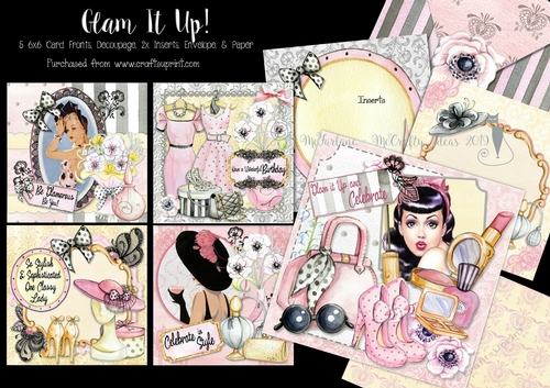 Glam It Up! - 5 6x6 Card Kit