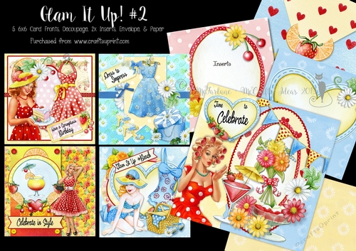 Glam It Up! #2 - 5 6x6 Card Kit