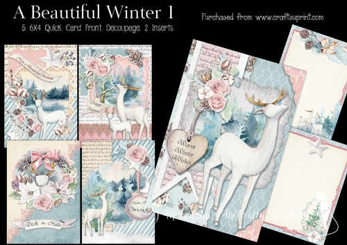 A Beautiful Winter 1 - 6x4 Card Front Kit