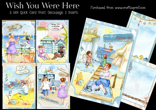 Wish You Were Here - 6x4 Card Front Kit