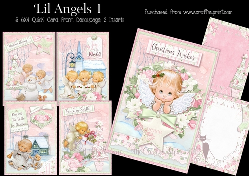 Lil Angels 1 - 6x4 Card Front Kit