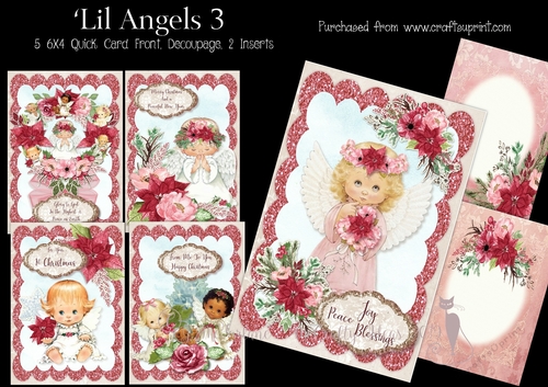 Lil Angels 3 - 6x4 Card Front Kit