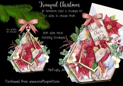 Tranquil Christmas 3d Terrarium Cards & Envelopes Kit