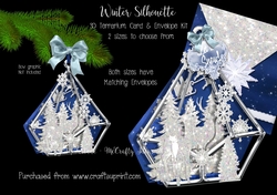 Winter Silhouette 3d Terrarium Cards & Envelopes Kit