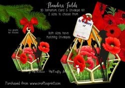 Flanders Fields 3d Terrarium Cards & Envelopes Kit