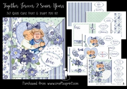 Together Forever 2 Senior Years - 7x7 Card Front & Insert Mini Kit