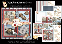My Significant Otter - 7x7 Card Front & Insert Mini Kit