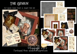 The Genius! - 7x7 Card Front & Insert Mini Kit