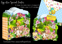 Egg-stra Special Easter Shape the Scene 3D Card and Envelope Kit.