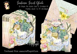 Fantasia Forest Glade Shape the Scene 3D Card and Envelope Kit.