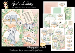 Koala Lullaby - 7x7 Card Front & Insert Mini Kit