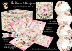 The Princess and the Unicorn Exploding Box Surprise Kit.